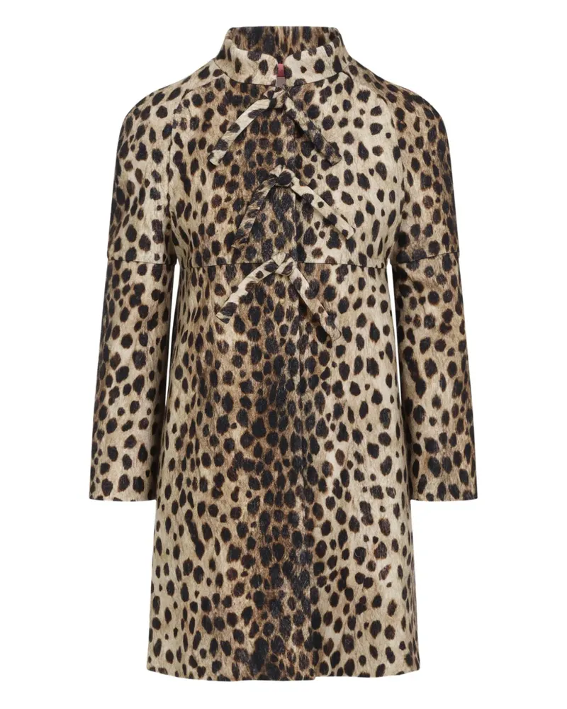 Valentino Garavani Jaguar Spots Wollmantel - Nude Nude