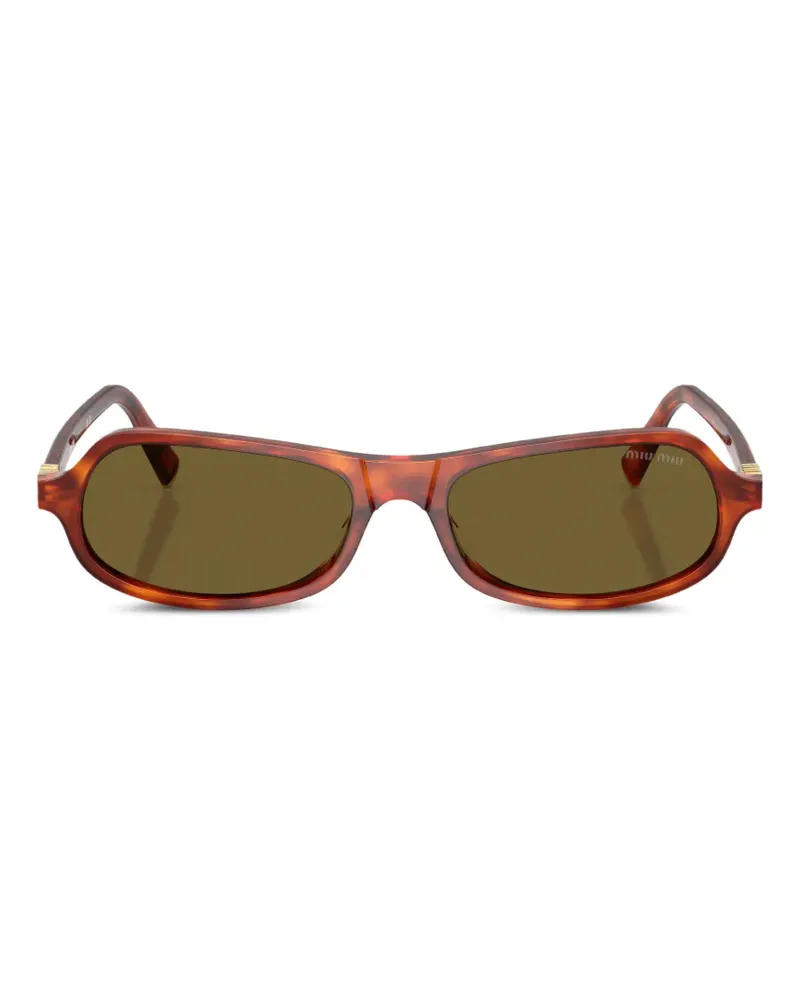 Miu Miu geometric sunglasses - Braun Braun