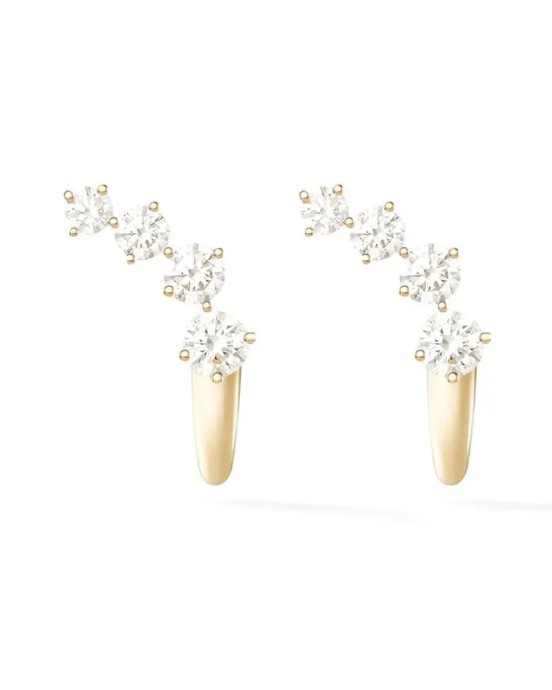 Melissa Kaye 18kt 'Aria' Gelbgoldohrringe mit Diamanten Gold