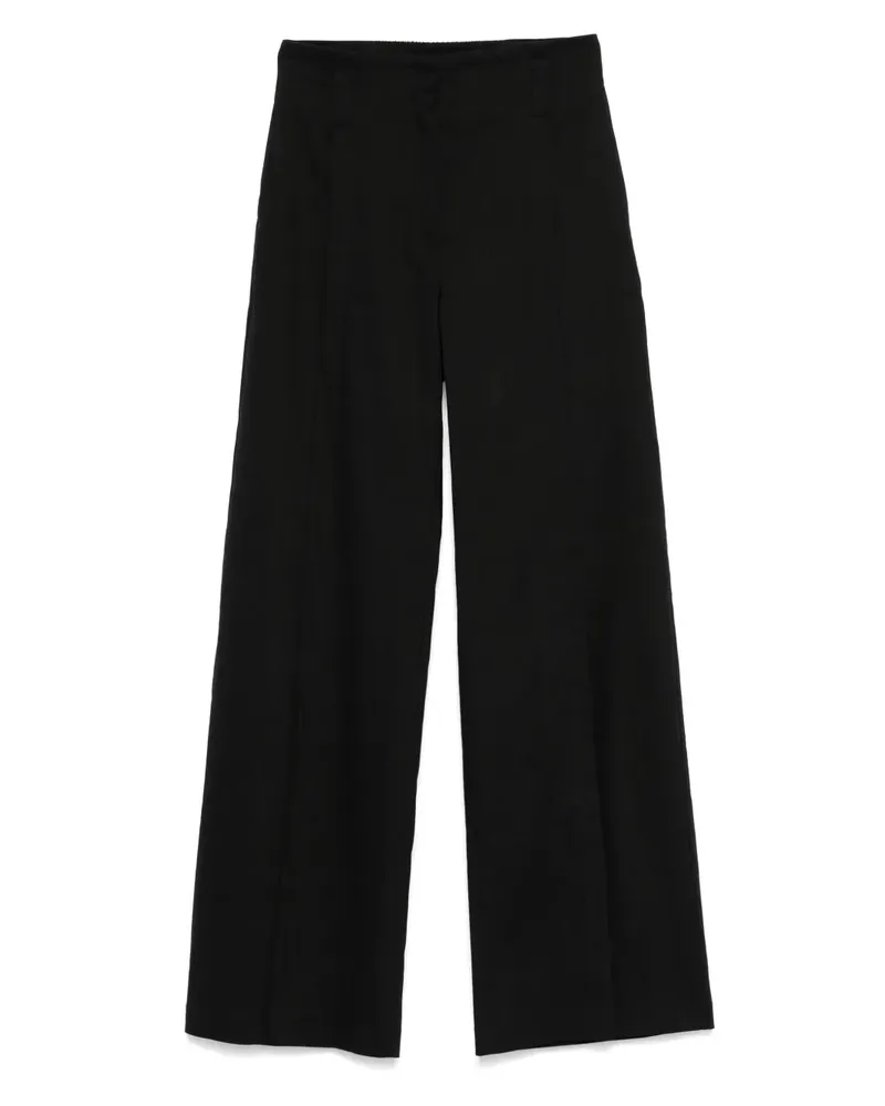 D.EXTERIOR Hose mit weitem Bein - Schwarz Schwarz