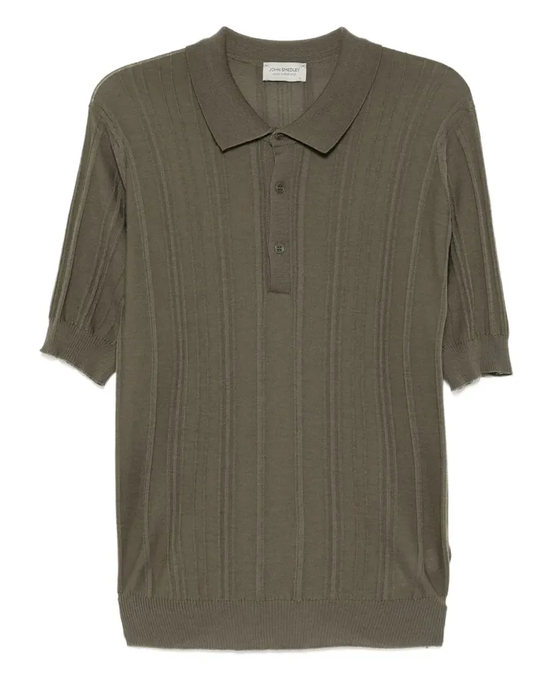 John Smedley Klassisches T-Shirt - Grün Grün