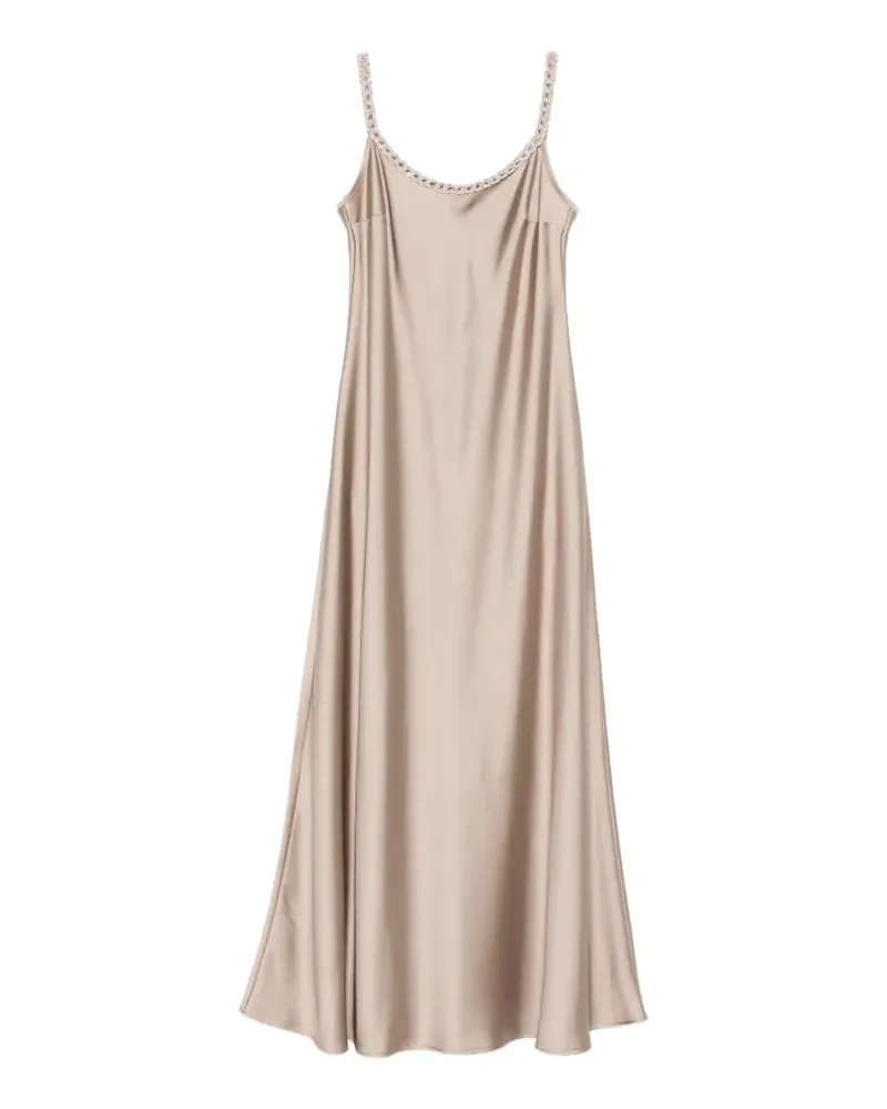 D.EXTERIOR chain-trim midi dress - Nude Nude