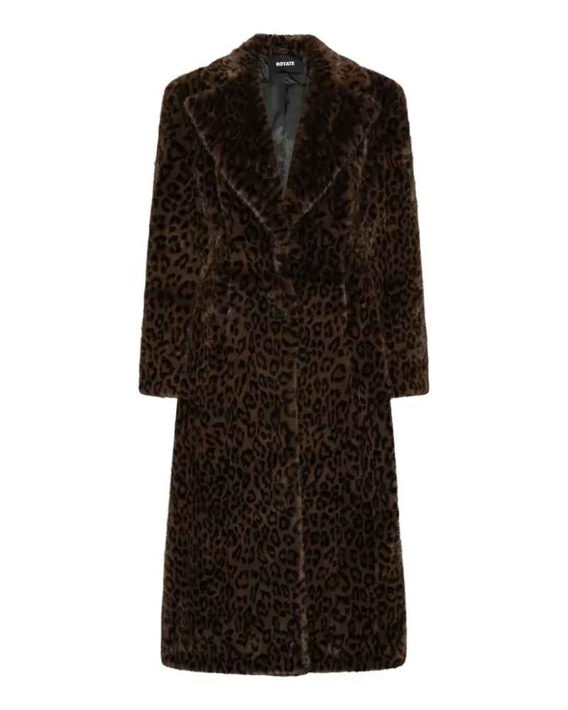 ROTATE Birger Christensen faux-fur coat - Braun Braun