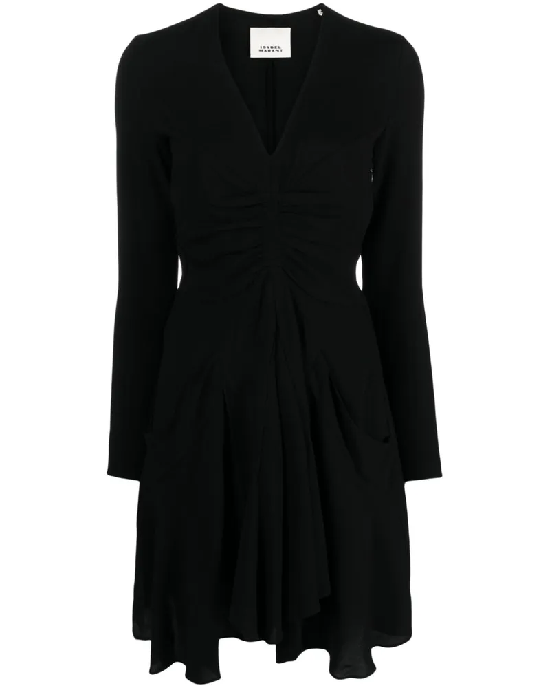 Isabel Marant Usmara Midikleid - Schwarz Schwarz