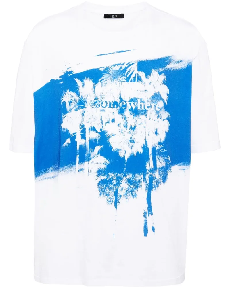 IRO T-Shirt mit grafischem Print - Weiß Weiß