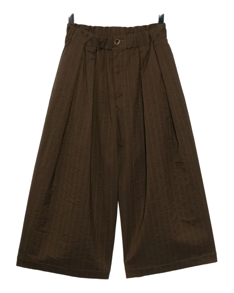 Uma Wang pleated wide-leg trousers - Braun Braun