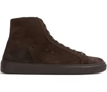 High-Top-Sneakers aus Wildleder - Braun