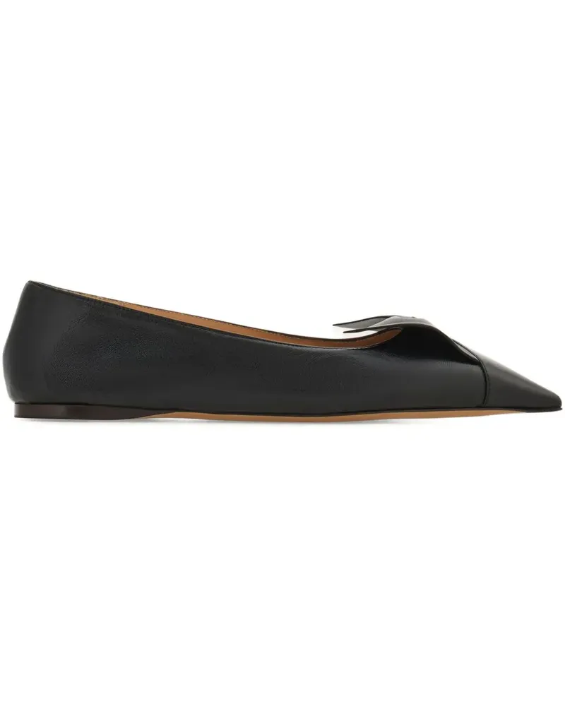 Ferragamo Bow Ballerinas - Schwarz Schwarz