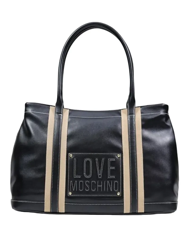 Moschino logo tote bag - Schwarz Schwarz