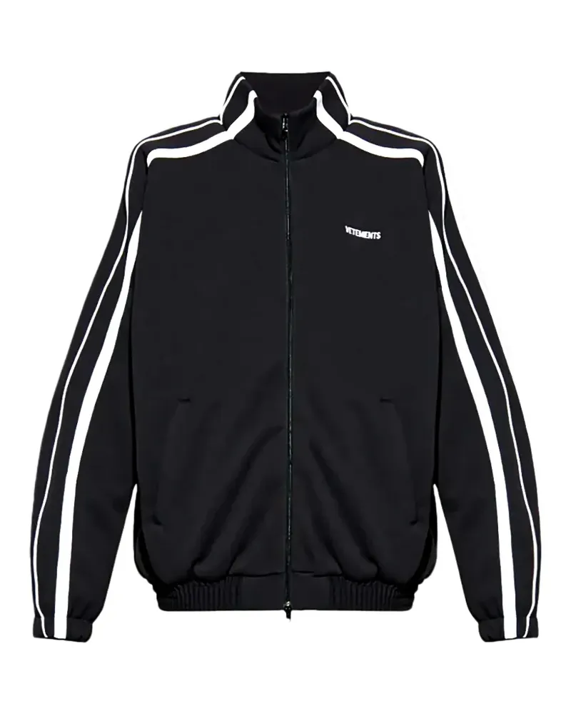 VETEMENTS side-striped track jacket - Schwarz Schwarz