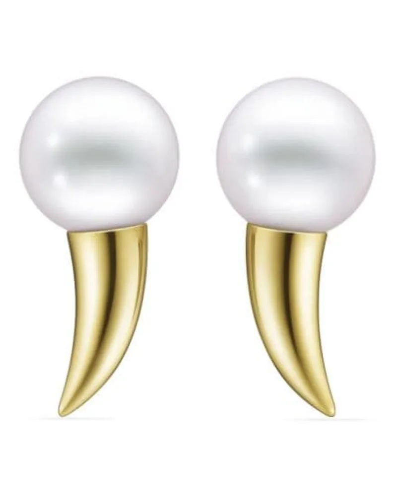 TASAKI 18kt Danger Fang Gelbgoldohrring mit Perle Gold