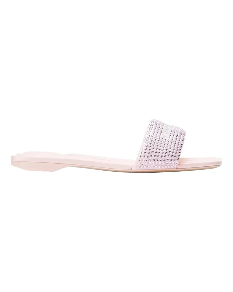 Alexander Wang VY crystal-embellished slides - Rosa Rosa
