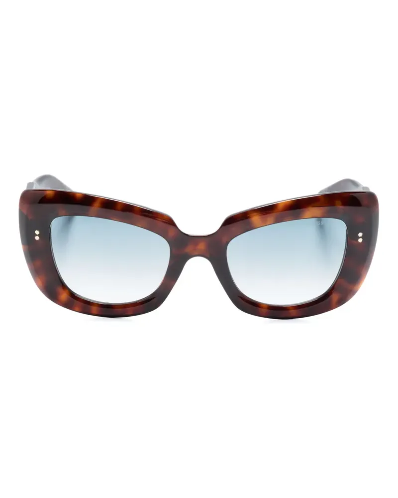 Cutler and Gross 9797 Cat-Eye-Sonnenbrille - Braun Braun