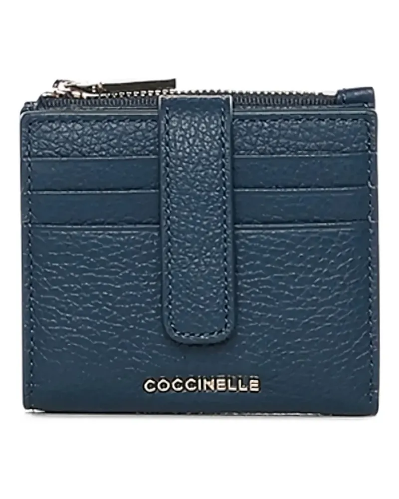 Coccinelle zip leather wallet - Blau Blau
