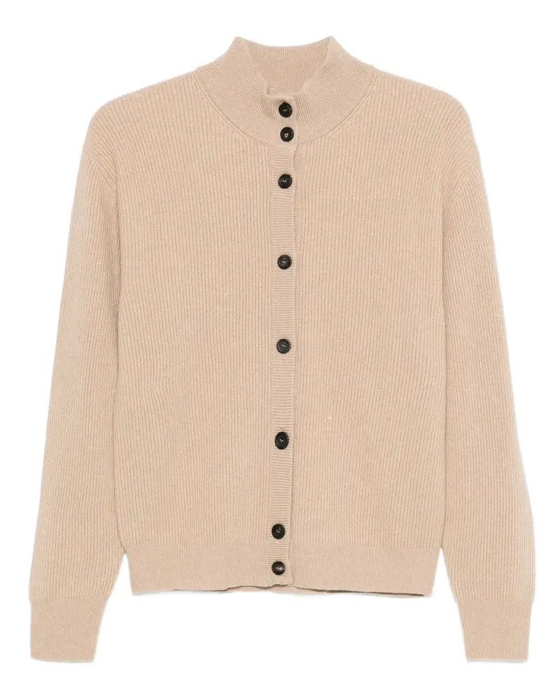 Peserico Gerippter Cardigan - Nude Nude