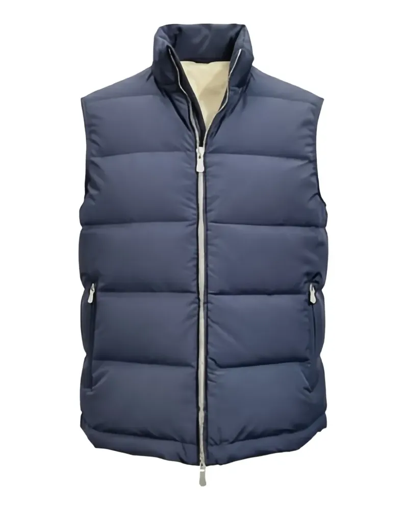 Eleventy quilted padded gilet - Blau Blau