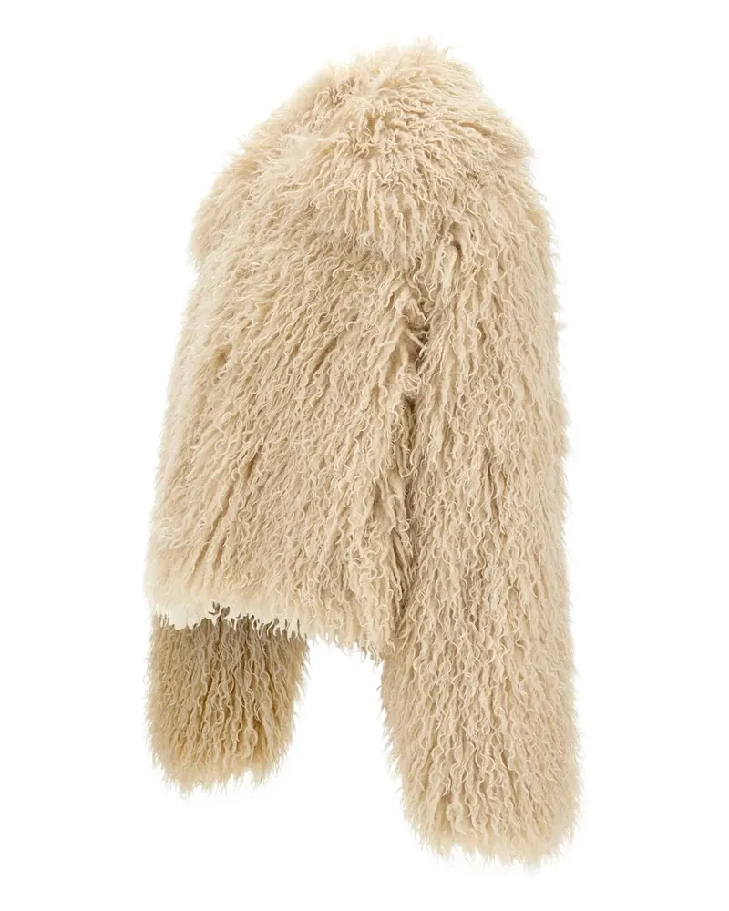 HUGO BOSS Weste aus Faux Fur - Nude Nude