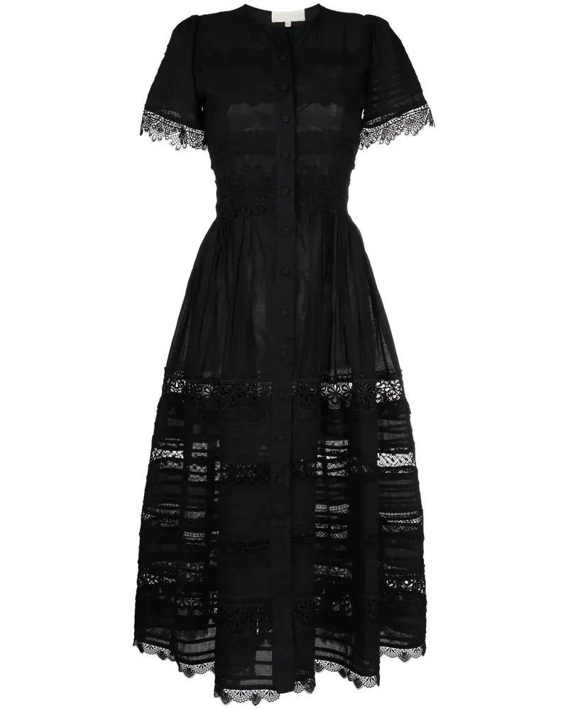 WAIMARI Camila Midikleid - Schwarz Schwarz
