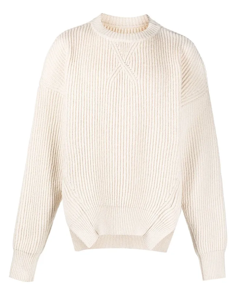 Jil Sander Gerippter Strickpullover - Nude Nude
