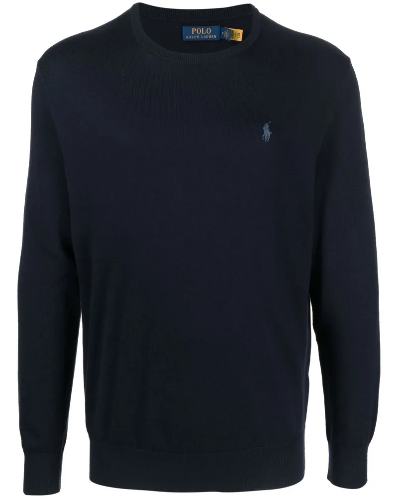 Ralph Lauren Pullover mit Polo Pony-Stickerei - Blau Blau