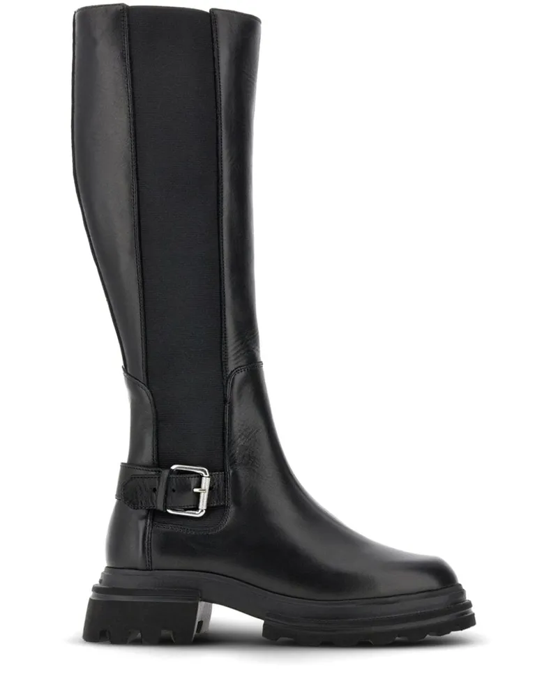 Hogan Kniehohe Stiefel - Schwarz Schwarz
