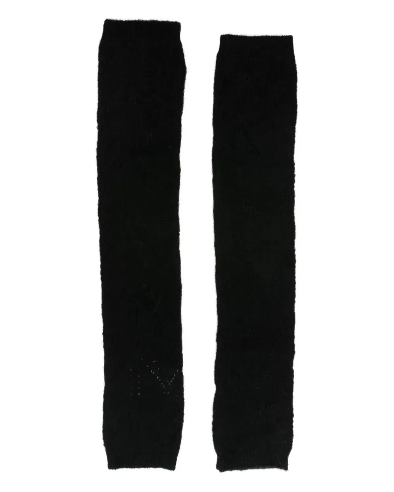 P.A.R.O.S.H. textured-knit gloves - Schwarz Schwarz