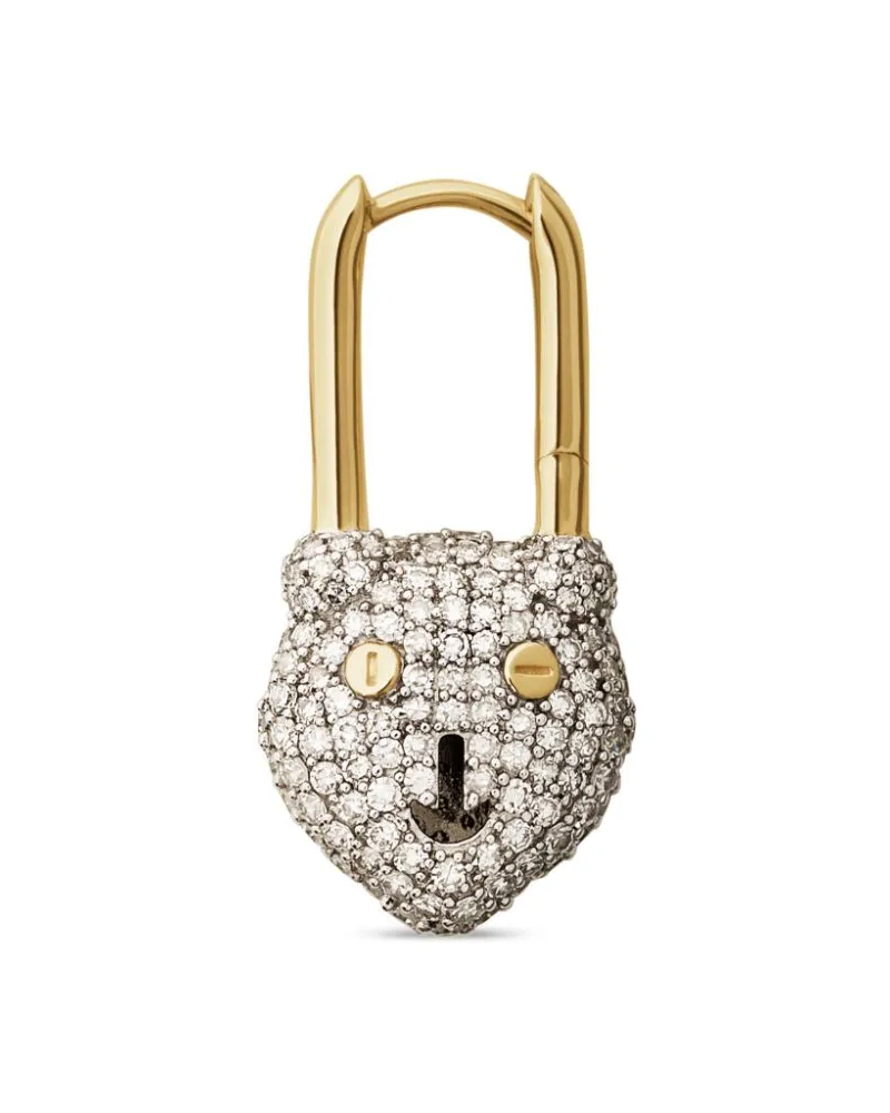 Maria Black 14kt For The Love Of Ted Gelbgoldohrring mit Diamanten Gold