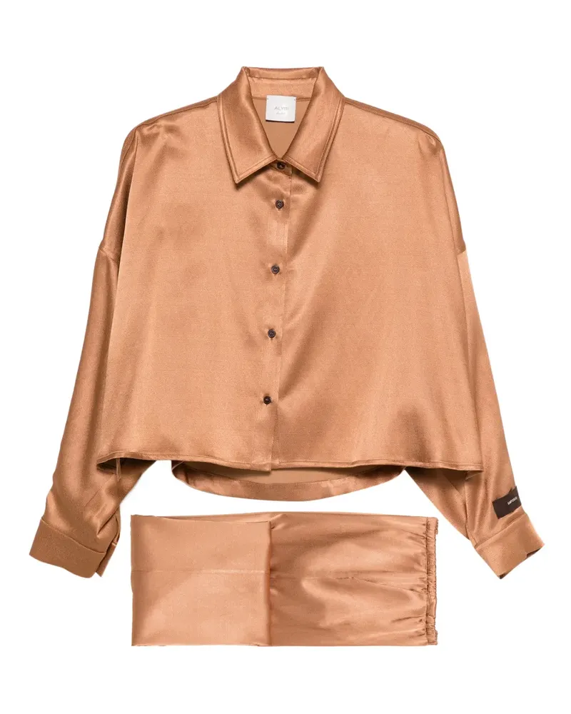 ALYSI long-sleeve trousers set - Braun Braun