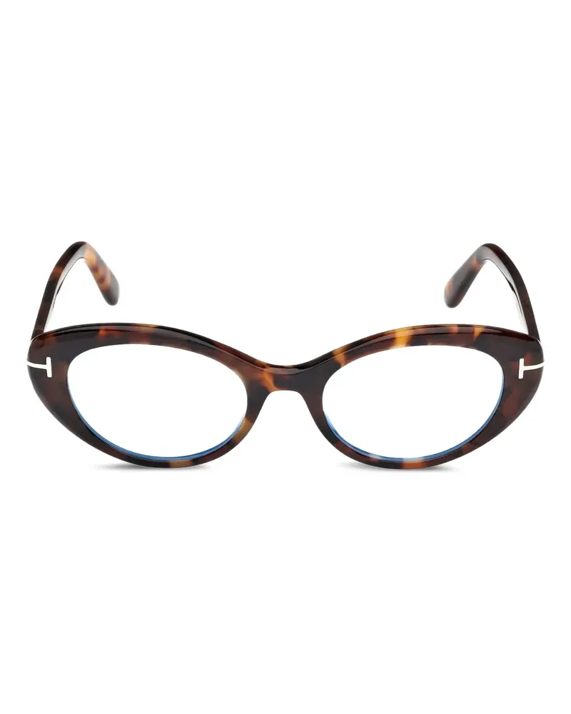 Tom Ford Cat-Eye-Brille mit Scharnier - Braun Braun