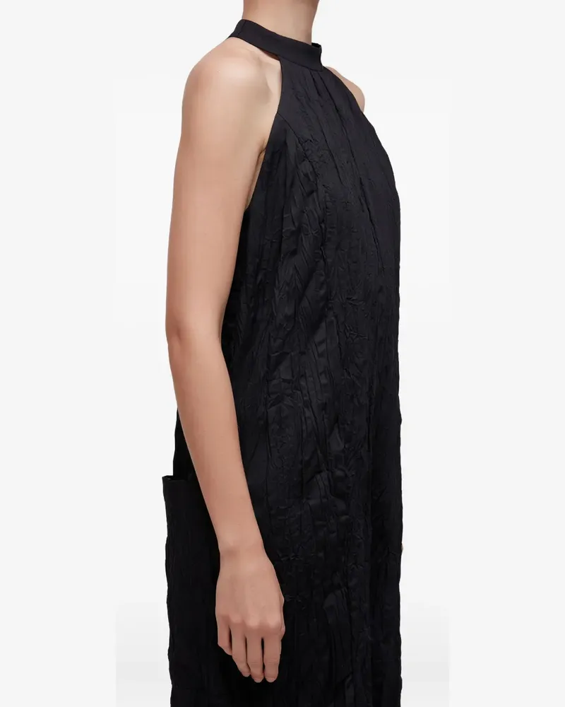 Osklen Neckholder-Jumpsuit in Knitteroptik - Schwarz Schwarz
