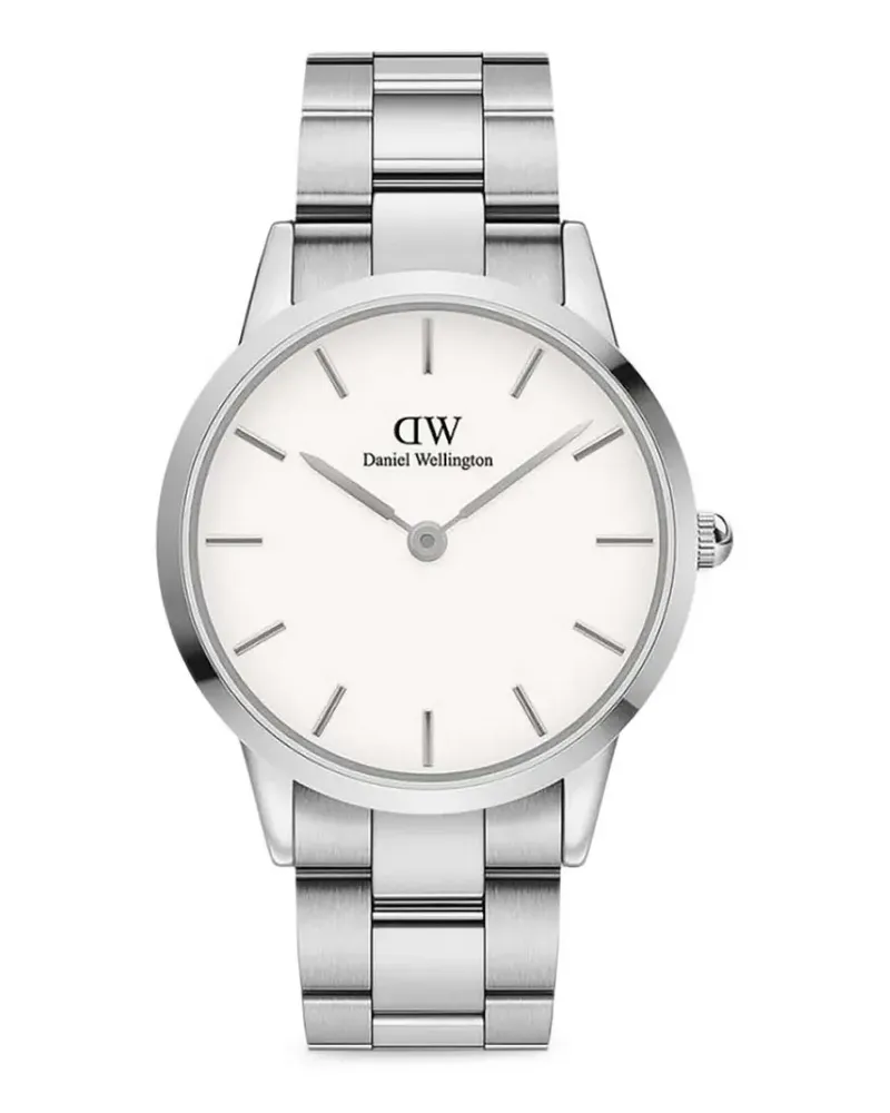 Daniel Wellington Iconic Link Armbanduhr 36mm - Weiß Weiß