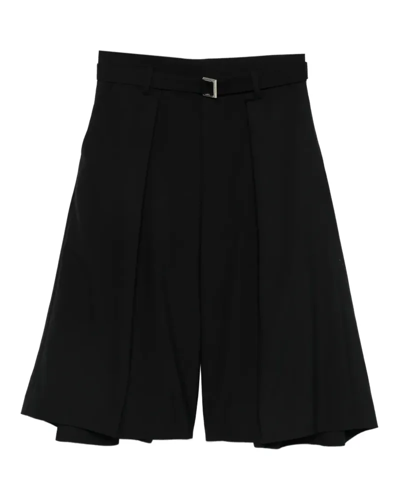 Sacai Klassische Shorts mit Gürtel - Schwarz Schwarz
