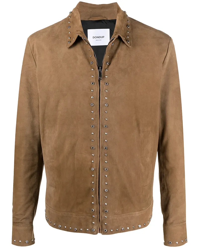 Dondup Bomberjacke mit Nieten - Braun Braun