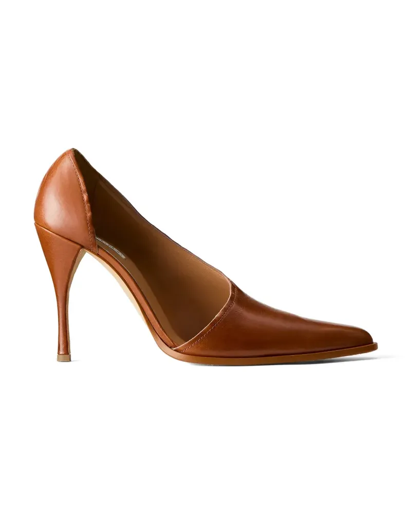 Calvin Klein pointed-toe d'Orsay pumps - Braun Braun