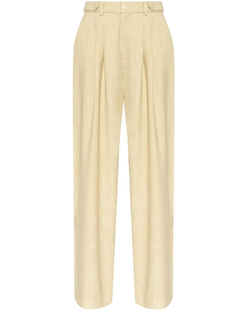 Gestuz Hose mit Bundfalten - Nude Nude