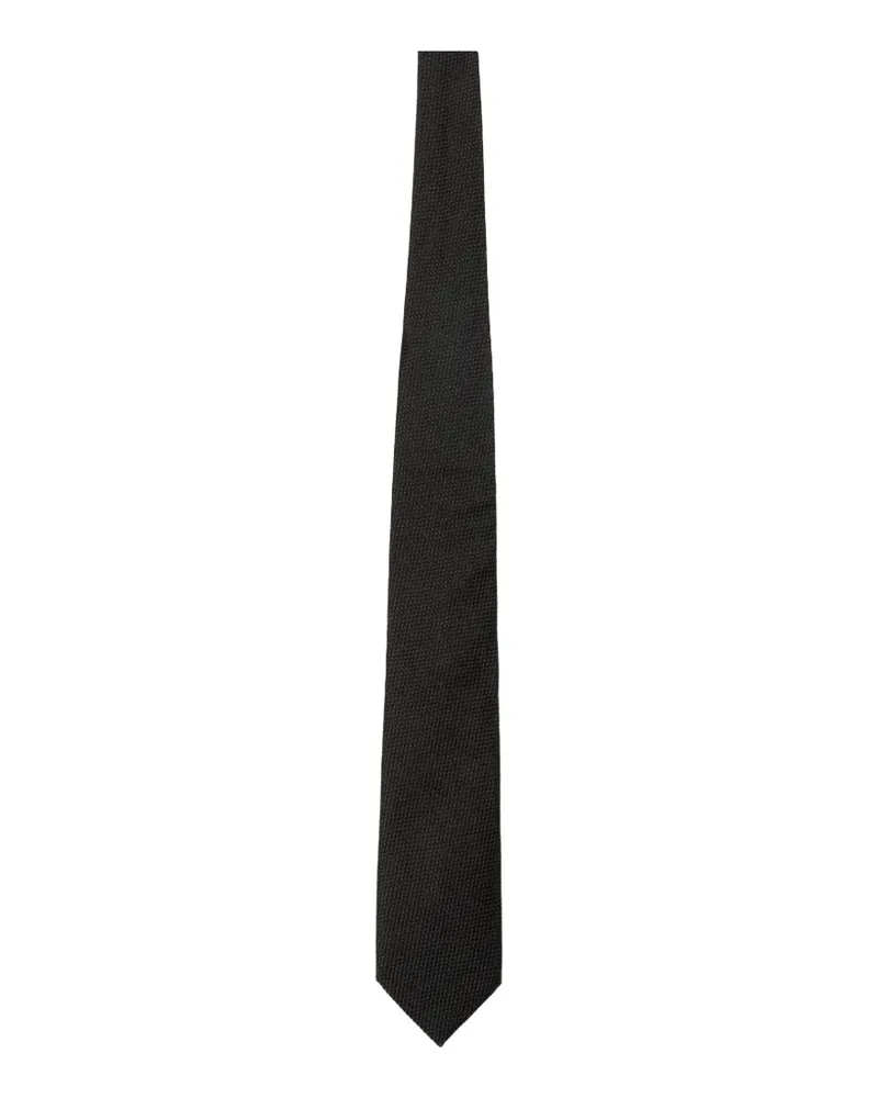 Tom Ford basketweave tie - Schwarz Schwarz