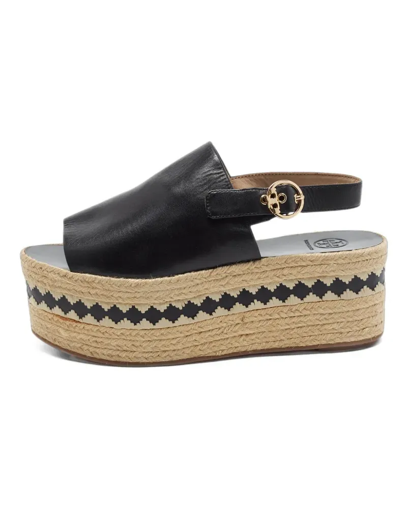 Tory Burch Dandy platform espadrille sandals - Schwarz Schwarz