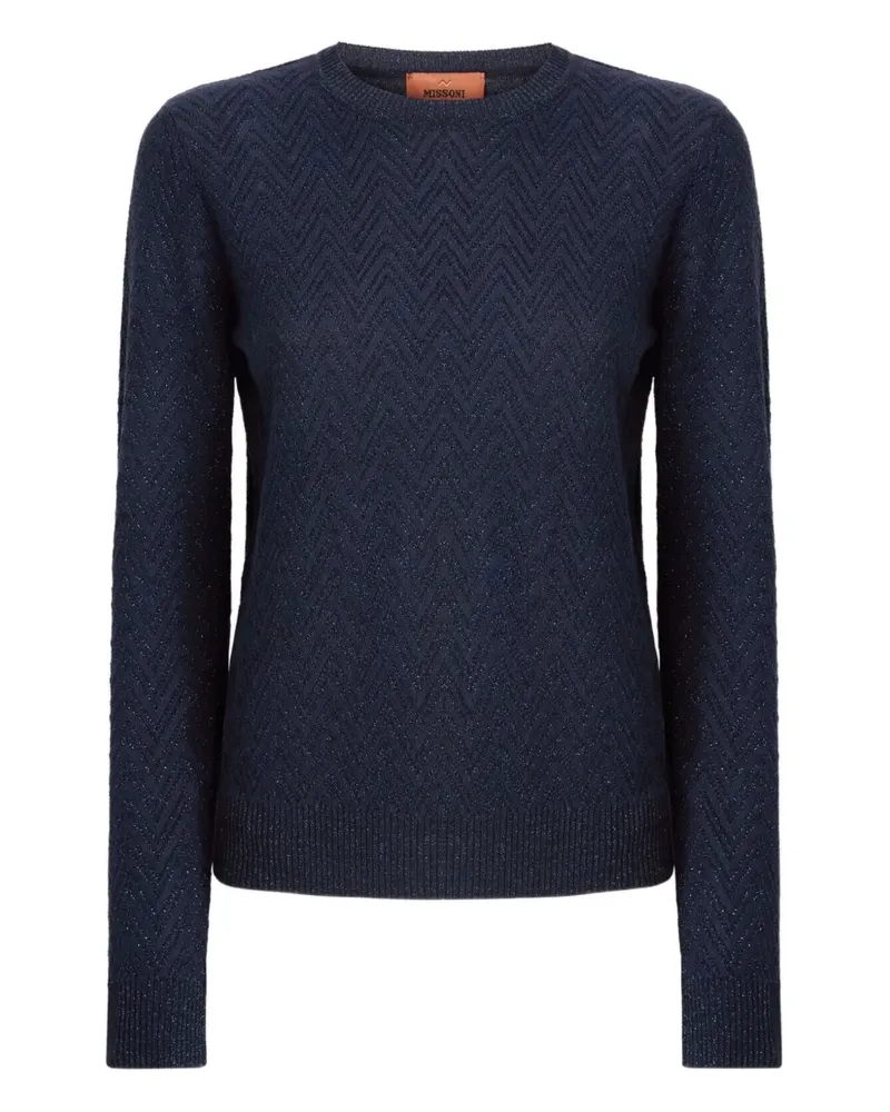 Missoni Pullover mit Zickzackmuster - Blau Blau
