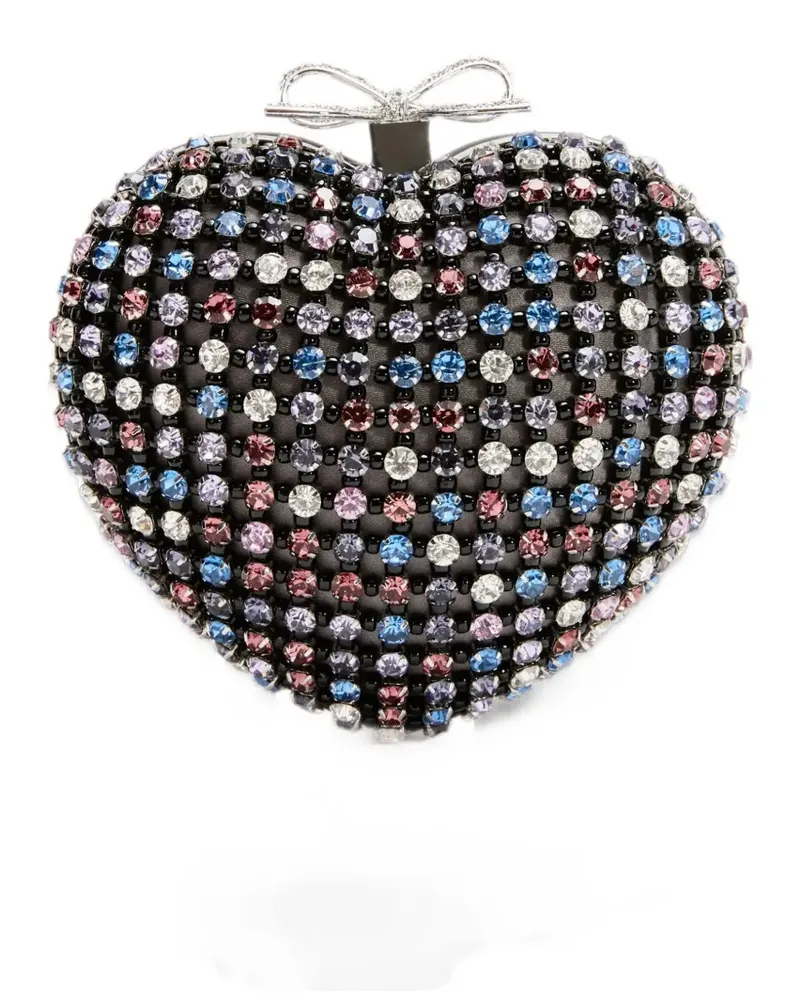 Self-Portrait Herzförmige Clutch - Schwarz Schwarz