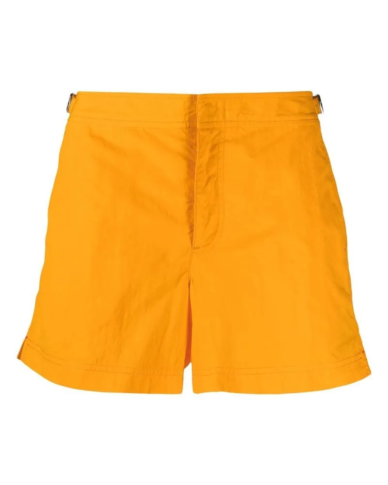 Orlebar Brown Badeshorts mit verdecktem Verschluss Gelb