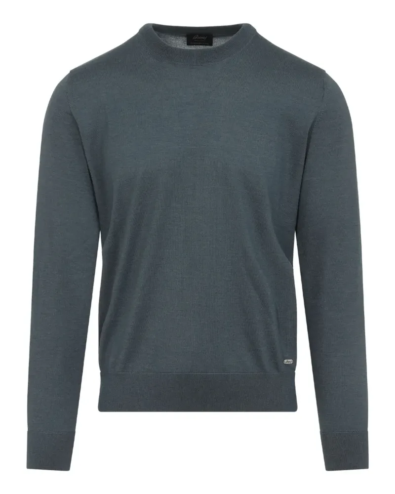Brioni Kaschmirpullover mit Rundhalsausschnitt - Blau Blau