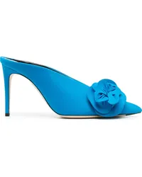 Victoria Beckham Mules mit Applikationen 105mm Blau