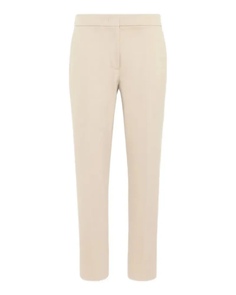 Max Mara pressed-crease cropped trousers - Nude Nude