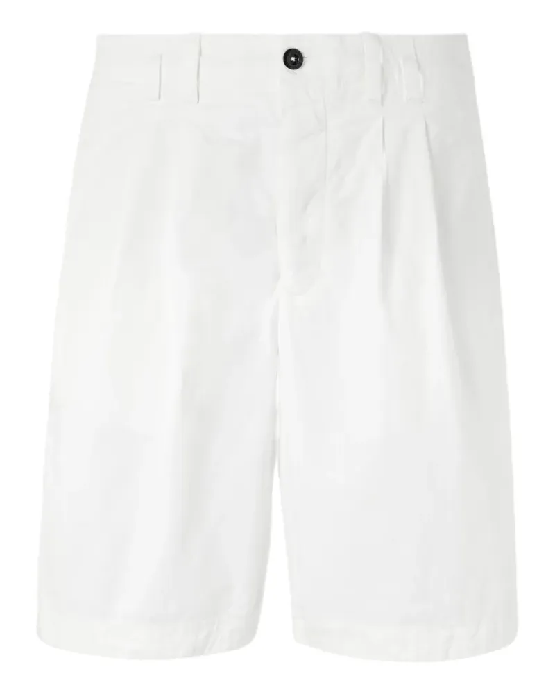 C.P. Company buttoned pleated shorts - Weiß Weiß