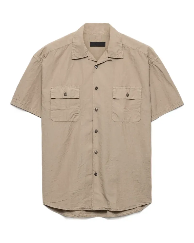 Prada cotton-blend shirt - Grau Grau