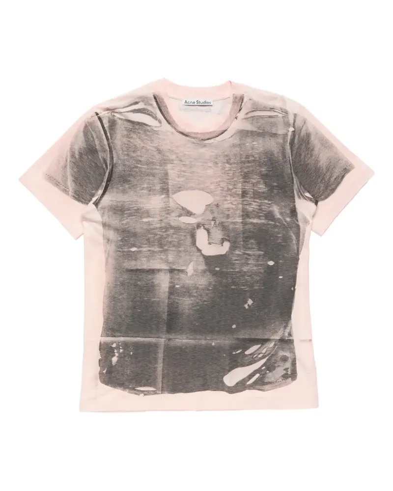 Acne Studios tromp œil T-shirt - Schwarz Schwarz