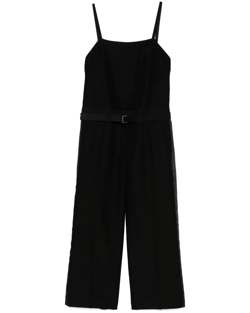 Sacai Jumpsuit mit Gürtel - Schwarz Schwarz