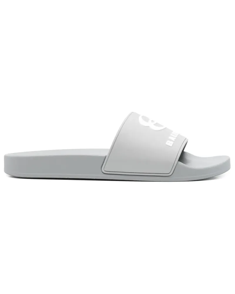 Balenciaga Pantoletten mit Logo-Prägung - Grau Grau