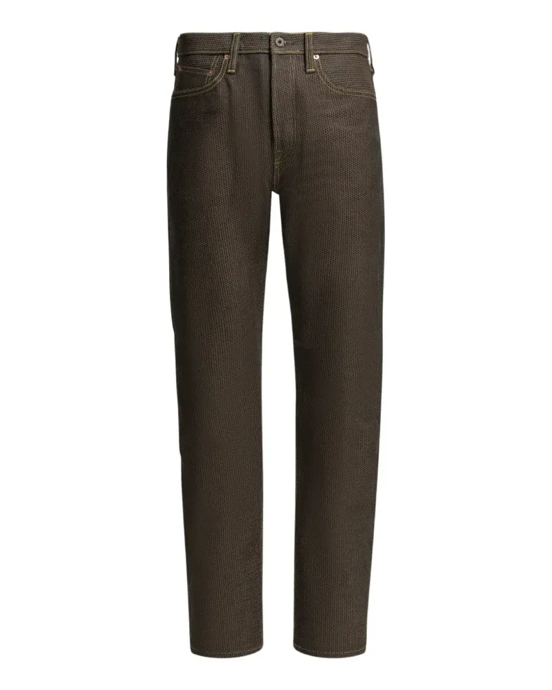 KAPITAL Monkey Cisco contrast-stitching jeans - Braun Braun