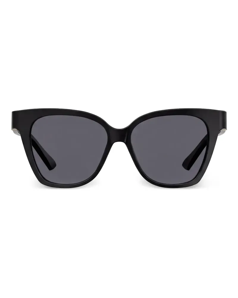 Moschino Sonnenbrille mit eckigem Gestell - Schwarz Schwarz